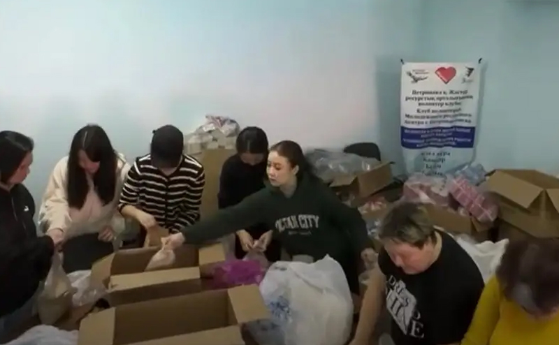 В Петропавловске работают пункты выдачи гуманитарной помощи